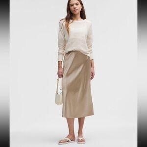 Lululemon satin midi skirt NWT